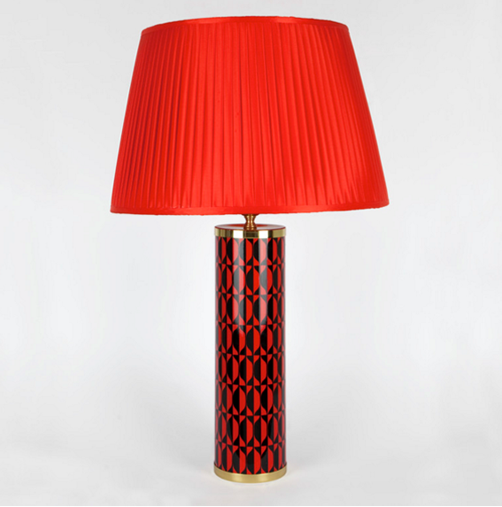 Fornasetti Conical pleated lampshade red - Milk Concept Boutique