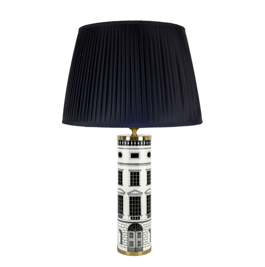 Fornasetti Conical pleated lampshade black - Milk Concept Boutique