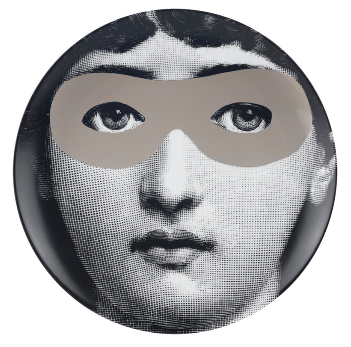 Fornasetti Wall Plate T&V 22 in platinum - Milk Concept Boutique