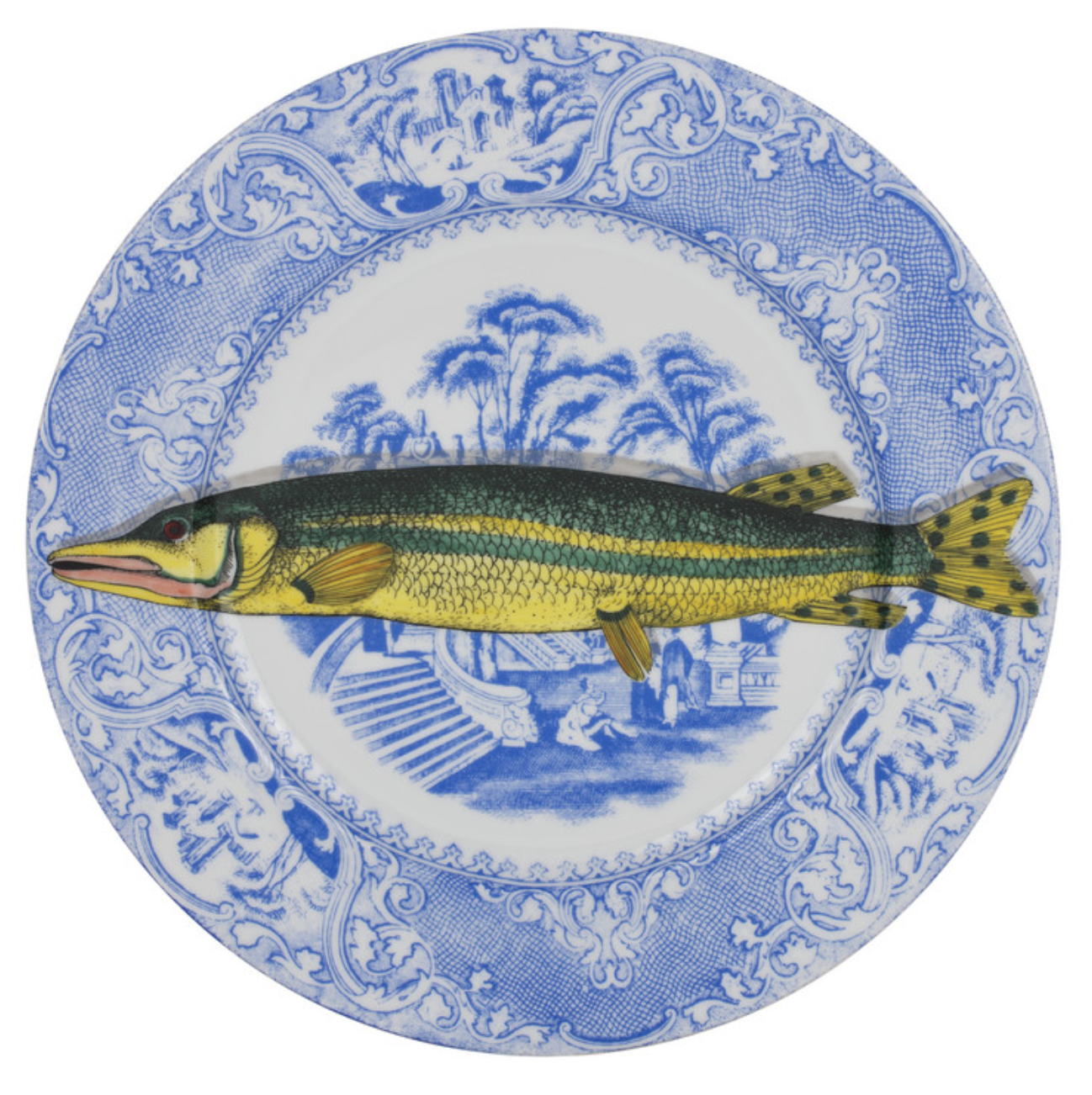 Fornasetti Plate from the set Piscibus n°1 colour - Milk Concept Boutique