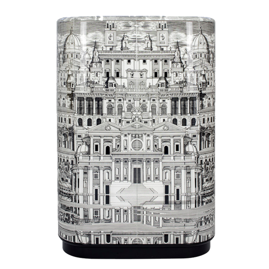 Fornasetti Curved cabinet Città che si rispecchia black/white - Milk Concept Boutique