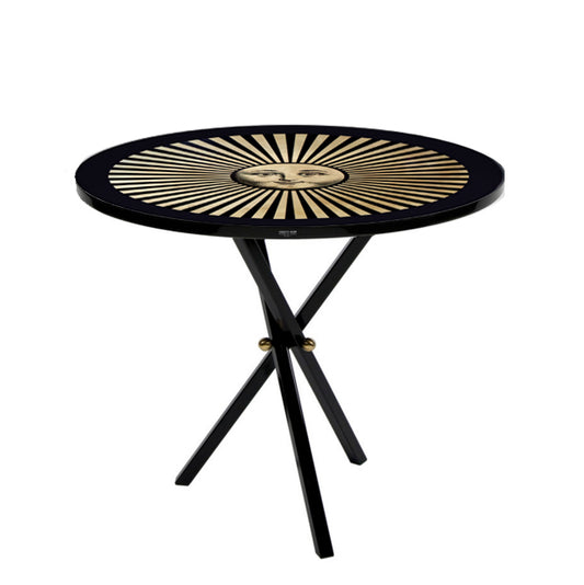 Fornasetti Coffee table top ø60 Sole Raggiante black/gold - Milk Concept Boutique