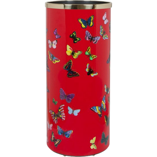 Fornasetti Umbrella Stand Butterflies on Red - Milk Concept Boutique