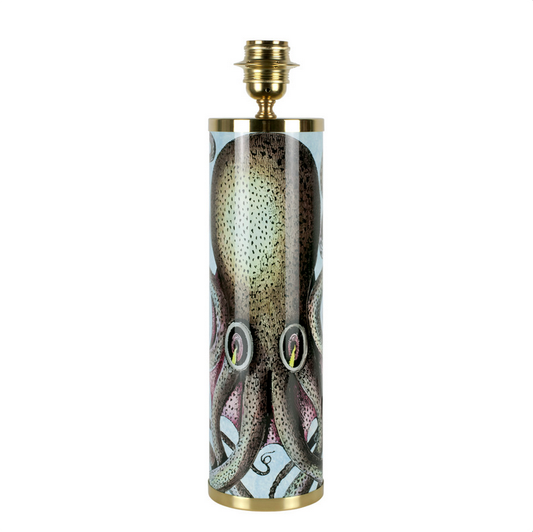 Fornasetti Cylindrical lamp base Octopus colour - Milk Concept Boutique