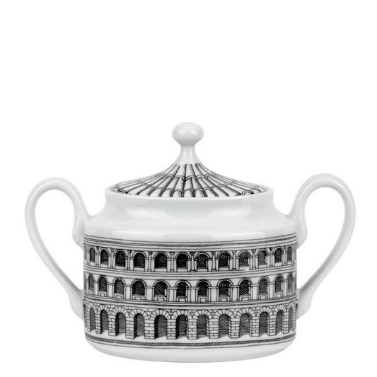 Fornasetti Sugar bowl Architettura black/white - Milk Concept Boutique