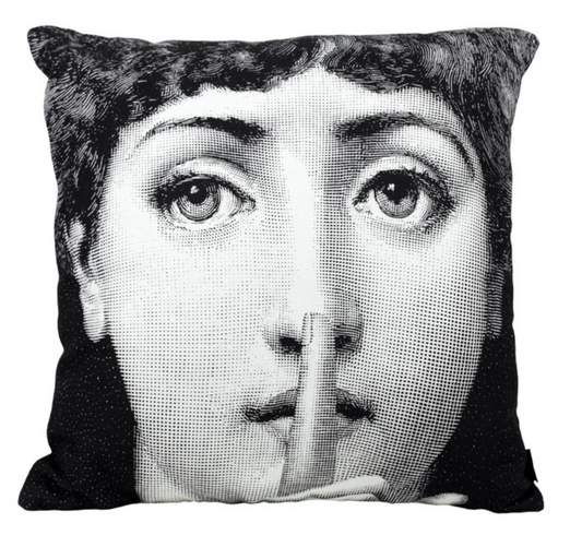 Fornasetti Cushion Silenzio 40x40cm - Milk Concept Boutique