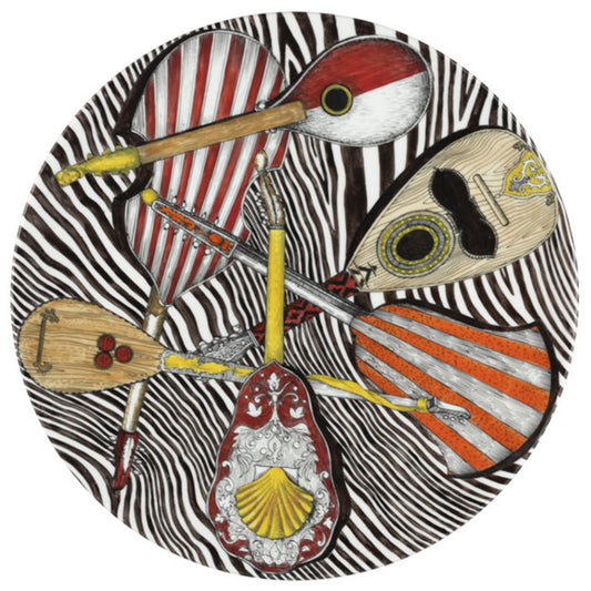 Fornasetti Plate ∅31cm Strumenti Musicali colour - Milk Concept Boutique