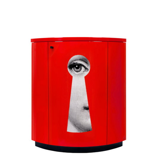 Fornasetti Corner cabinet Serratura red - Milk Concept Boutique