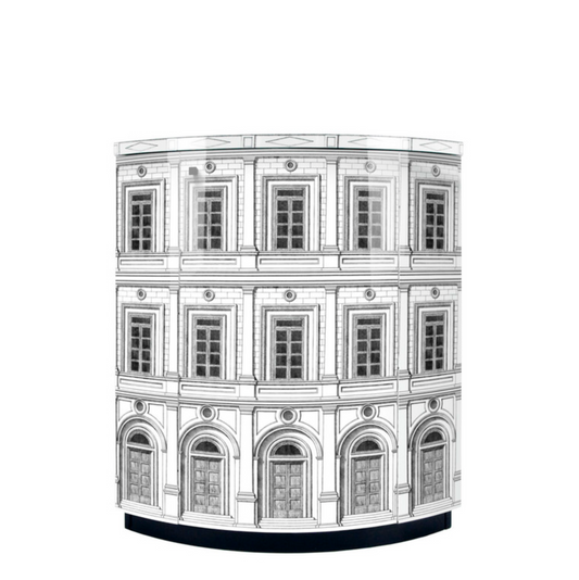 Fornasetti Corner cabinet Architettura black/white - Milk Concept Boutique