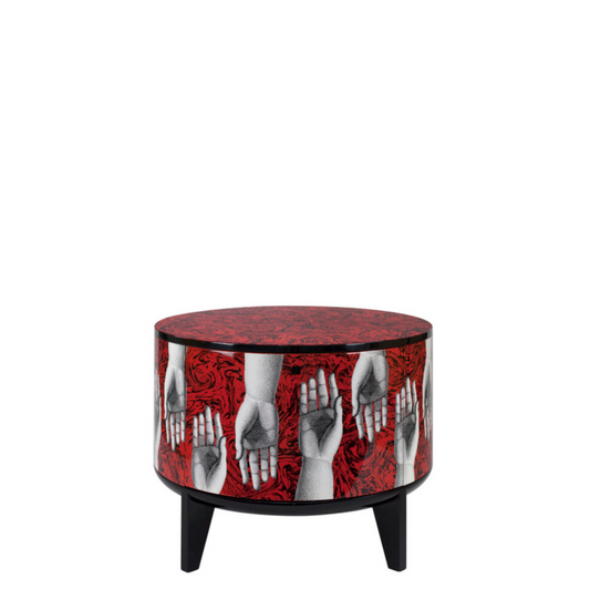 Fornasetti Tamburo table Don Giovanni colour - with drawer divider - Milk Concept Boutique