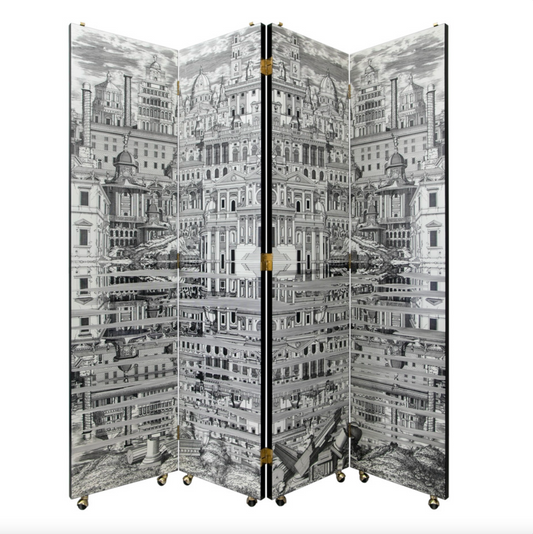 Fornasetti screen 200 x H.205 Riflesso (Black/White) - Milk Concept Boutique