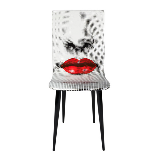 Fornasetti Chair Bocca black/white/red - Milk Concept Boutique