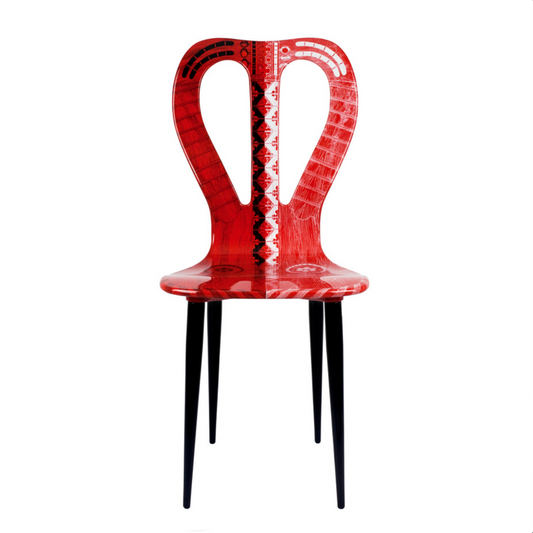 Fornasetti Chair Musicale red or black & white - Milk Concept Boutique