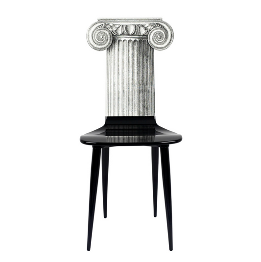 Fornasetti Chair Capitello Jonico black & white - Milk Concept Boutique