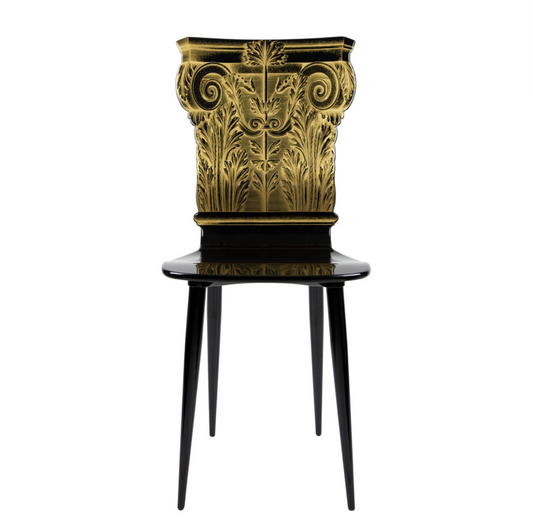 Chair Capitello Corinzio gold & black - Milk Concept Boutique