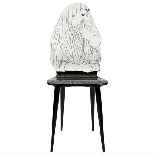 Fornasetti Chair 4 Stagioni black & white - Milk Concept Boutique