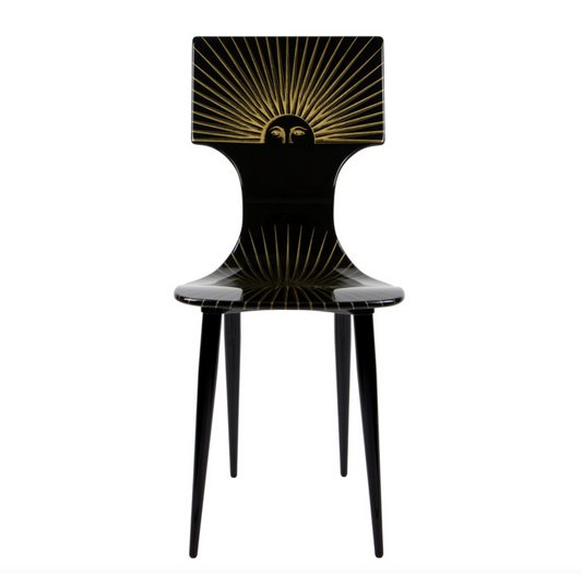 Fornasetti Chair Sole gold/black - Milk Concept Boutique