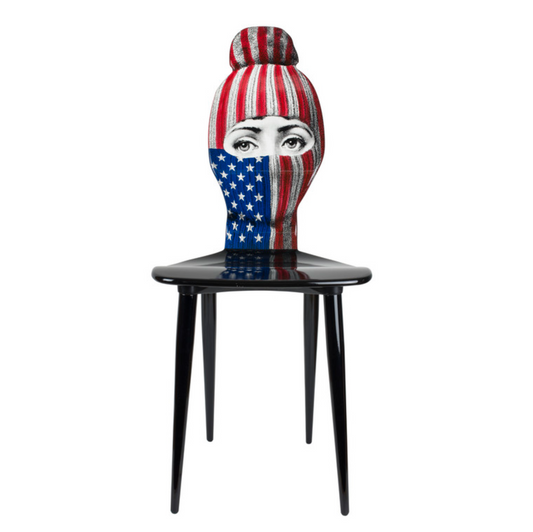 Fornasetti Chair Lux Gstaad - USA flag colour - Milk Concept Boutique