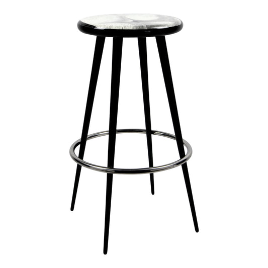 Fornasetti Bar Stool Tergonomico black/white - Milk Concept Boutique