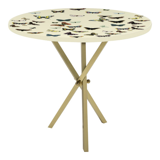 Fornasetti Coffee table top ø60cm - Butterflies on Ivory - Milk Concept Boutique