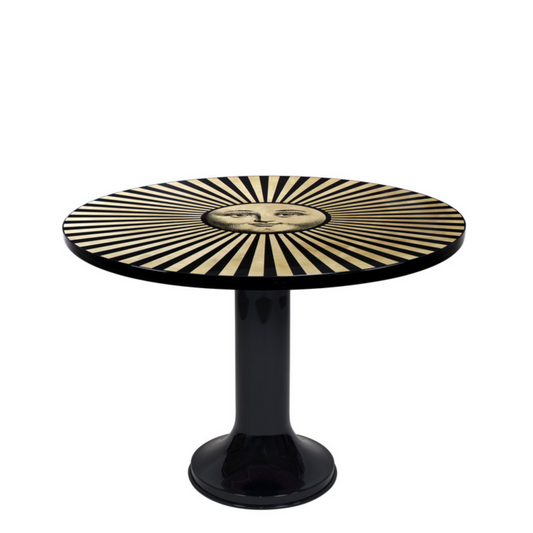 Fornasetti Dining table top ø100cm Sole Raggiante gold/black - Milk Concept Boutique