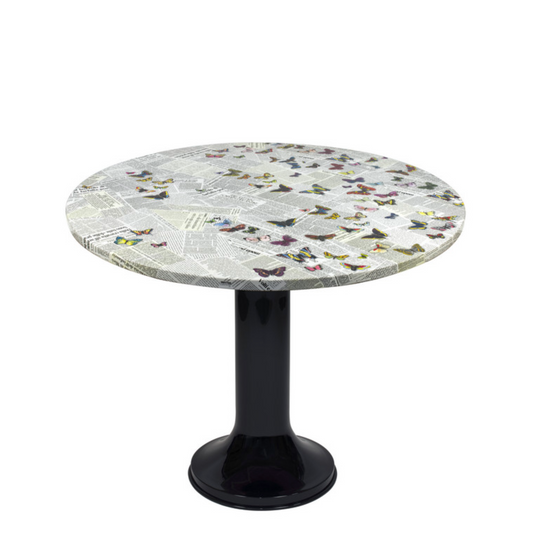 Fornasetti Dining table top ø100cm Ultime Notizie colour - Milk Concept Boutique