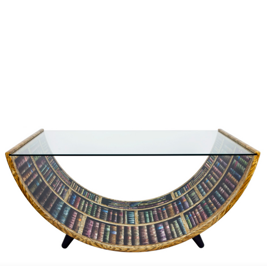 Fornasetti Curved table Libri colour - Milk Concept Boutique