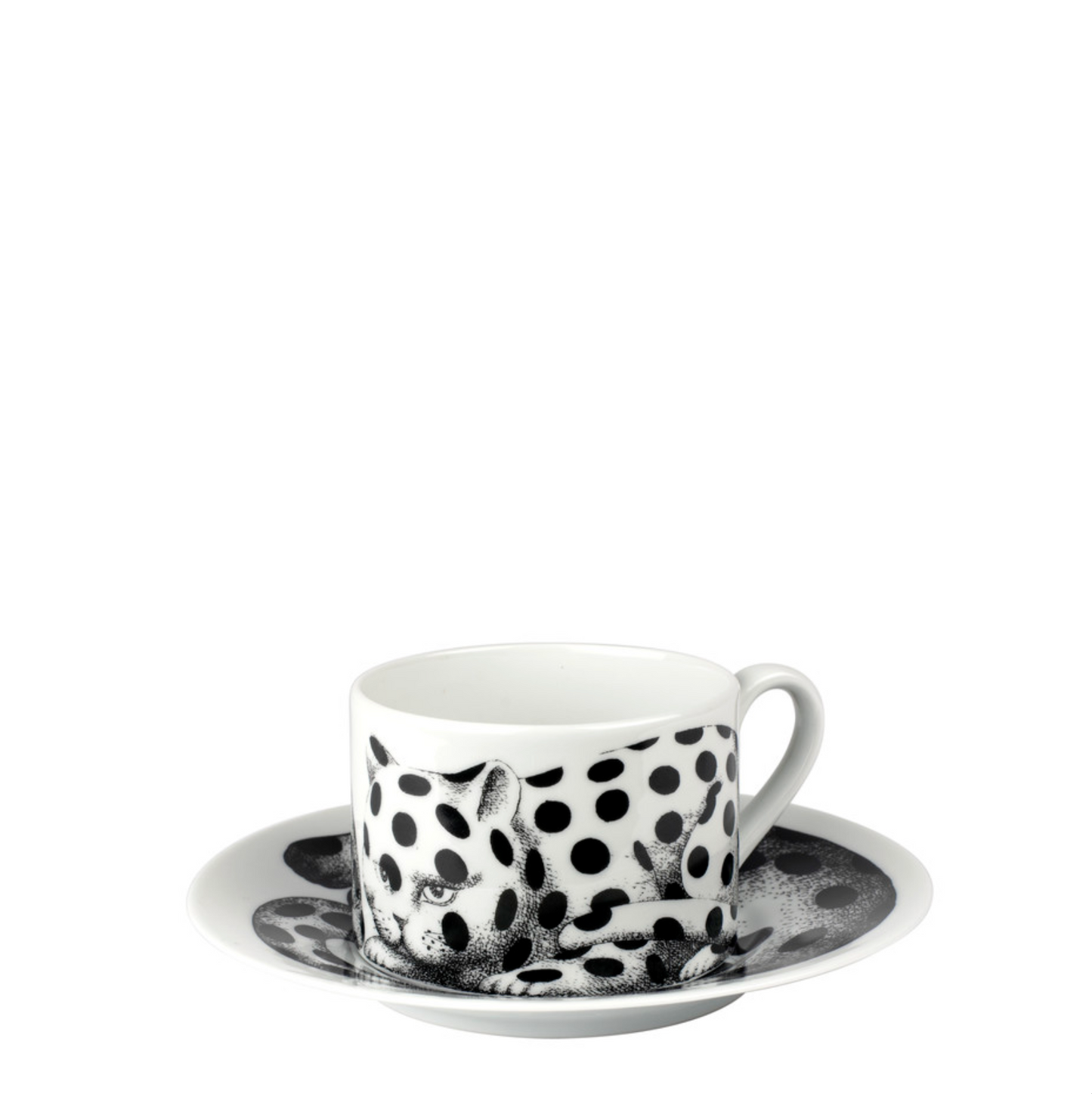 Fornasetti Tea Cup High Fidelity Pois Black & White - Milk Concept Boutique