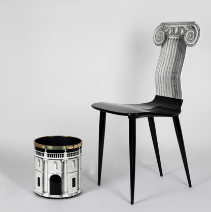 Fornasetti Paper Basket Casa con Colonne Black & White - Milk Concept Boutique