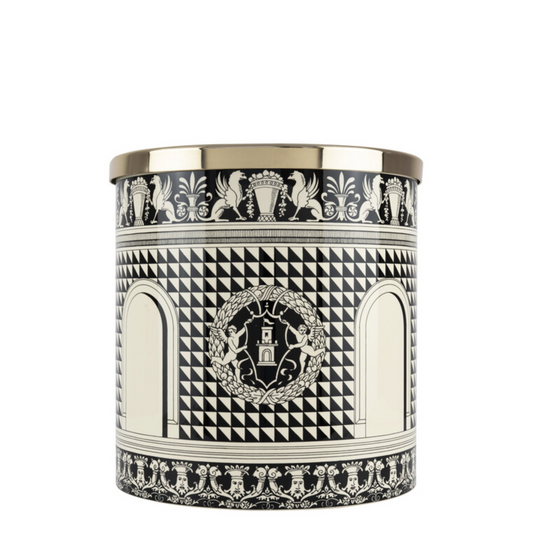 Fornasetti Paper Basket Facciata Quattrocentesca Black & Ivory - Milk Concept Boutique