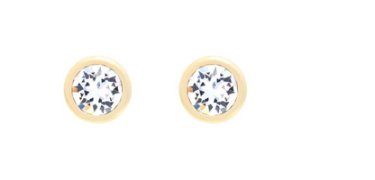 Orbit Crystal Stud Earring Gold - Milk Concept Boutique