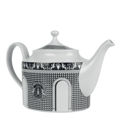 Fornasetti Teapot Facciata Quattrocentesca Black & White - Milk Concept Boutique