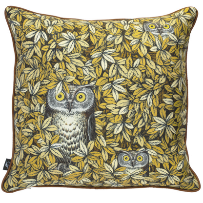 Fornasetti Silk Cushion Civette 45x45cm - Milk Concept Boutique