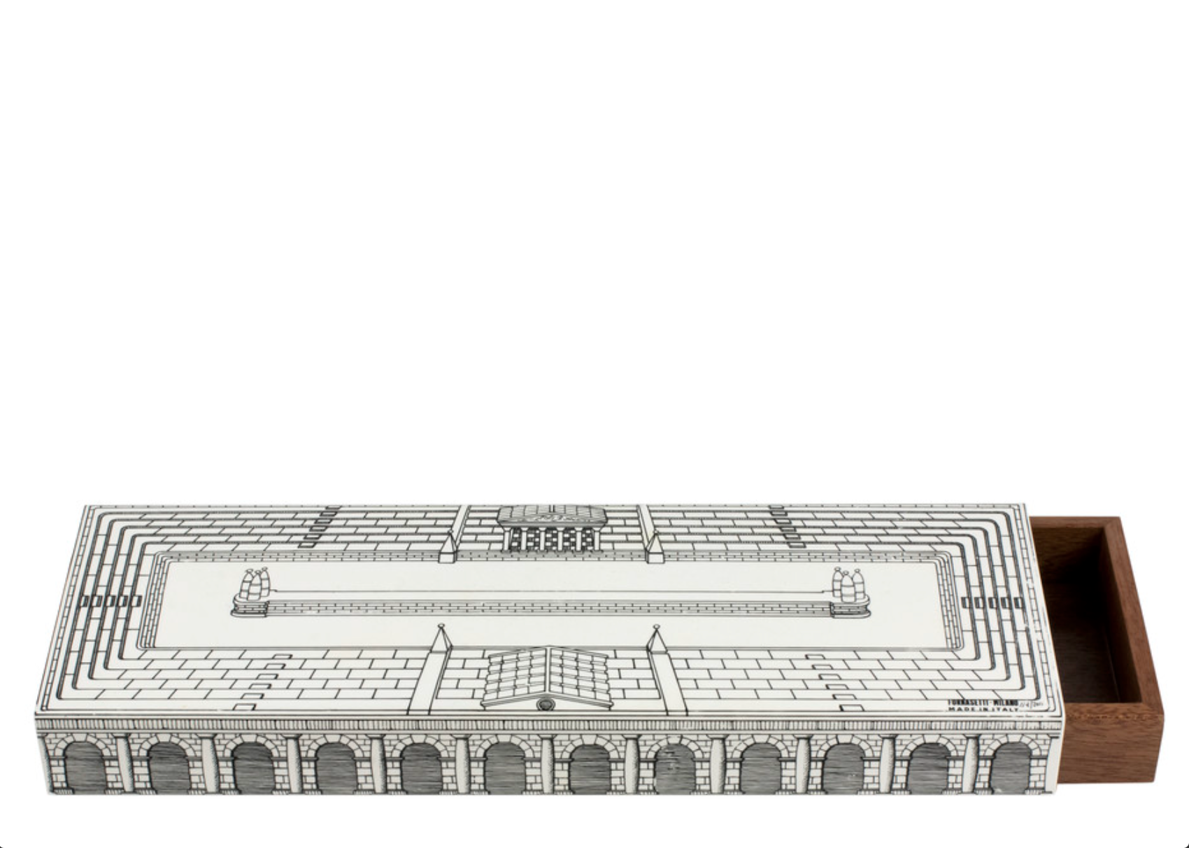 Fornasetti Box 300 - Teatro Romano black & white - Milk Concept Boutique