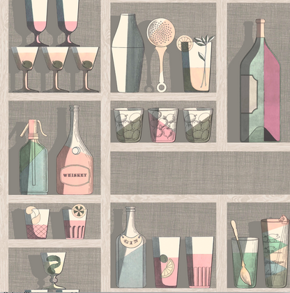 COCKTAILS Wallpaper sample - Milk Concept Boutique