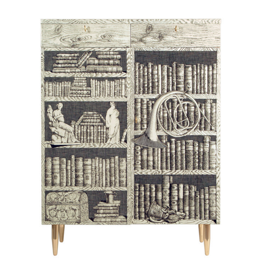 Fornasetti Cabinet Libri black/ivory - Milk Concept Boutique