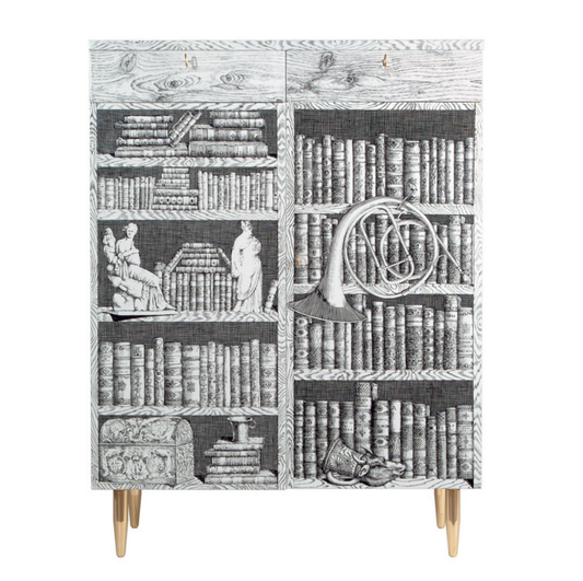 Fornasetti Cabinet Libri black/white - Milk Concept Boutique