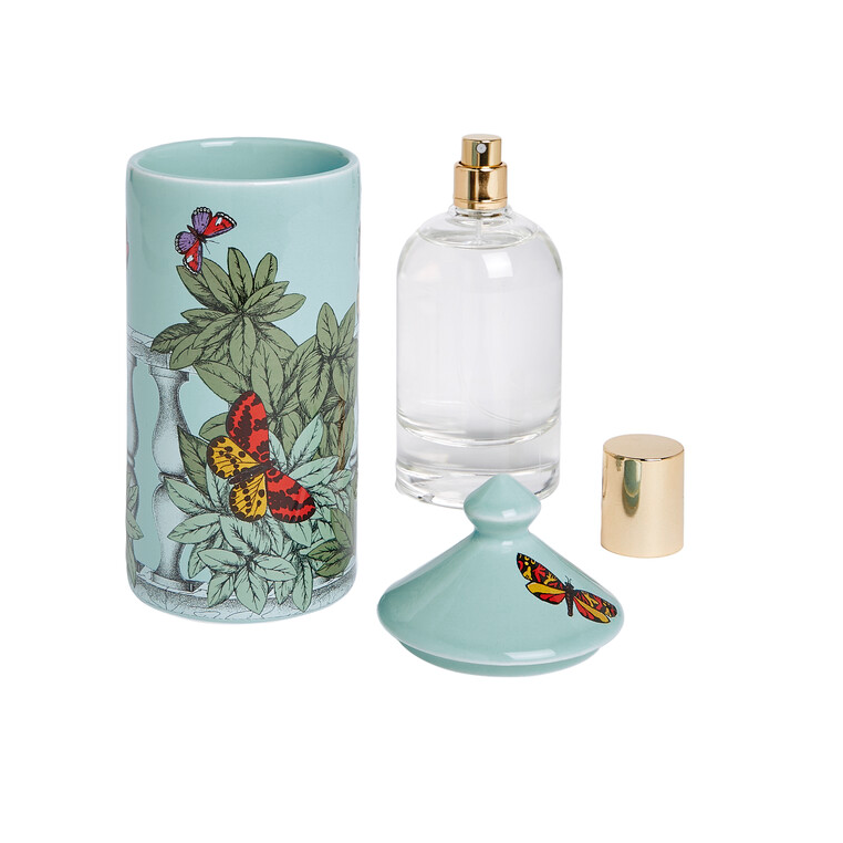 Fornasetti TALVOLTA Room spray - Décor Farfalle e balaustra - Fragrance Giardino Segreto - Milk Concept Boutique