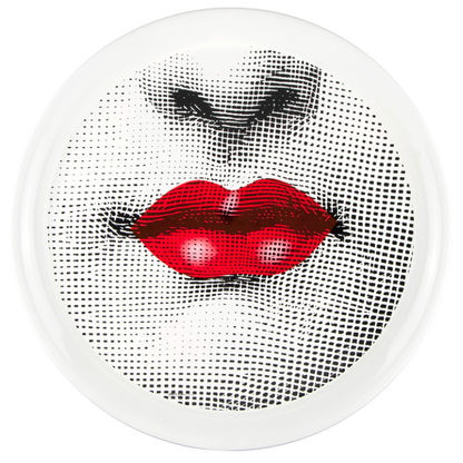 Fornasetti Tray ø60 Bocca colour - Milk Concept Boutique