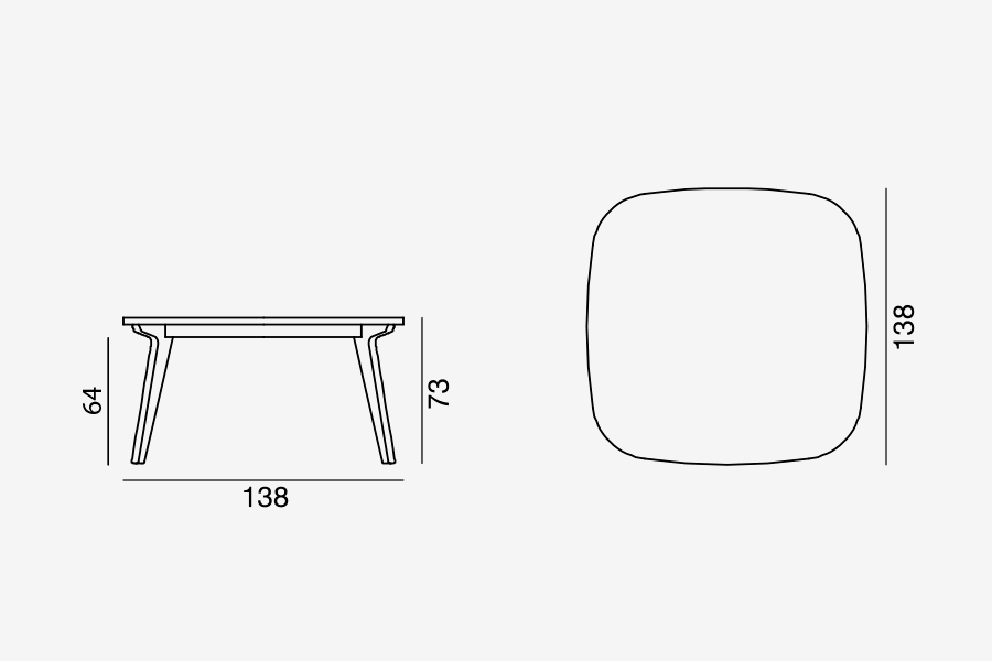 Gervasoni Brick 231 & 232 dining table - Milk Concept Boutique