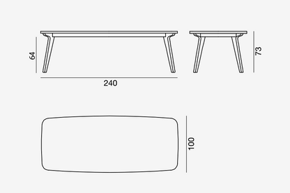 Gervasoni Brick 234, Table (rectangular) - Milk Concept Boutique