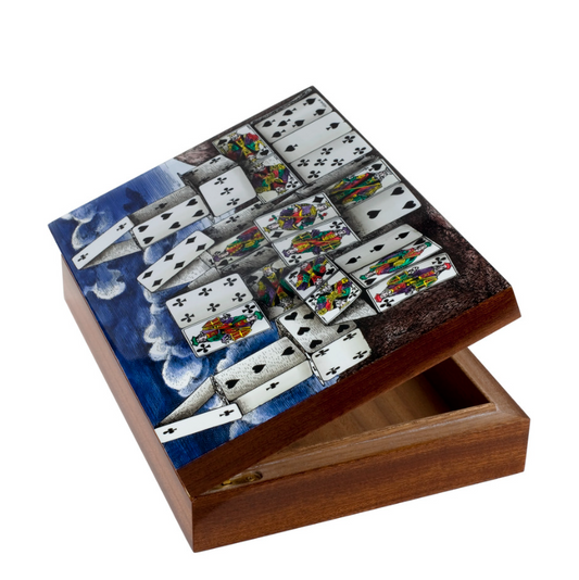 Fornasetti Wooden box Citta' di Carte colour - Milk Concept Boutique