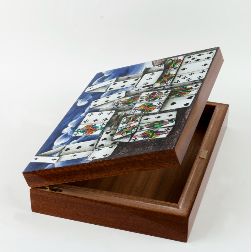 Fornasetti Wooden box Citta' di Carte colour - Milk Concept Boutique