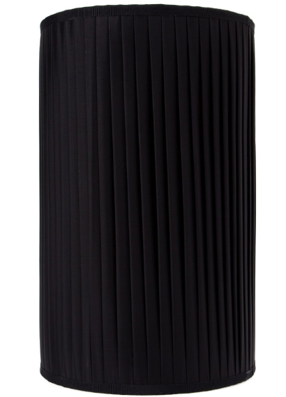 Fornasetti Cylindrical pleated lampshade black - Milk Concept Boutique