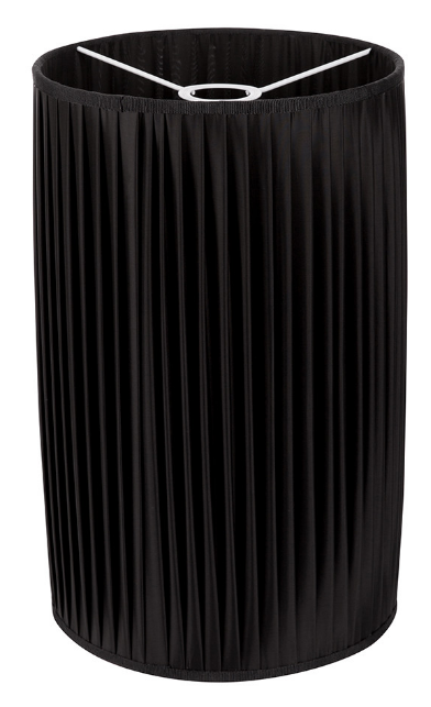 Fornasetti Cylindrical pleated lampshade black - Milk Concept Boutique