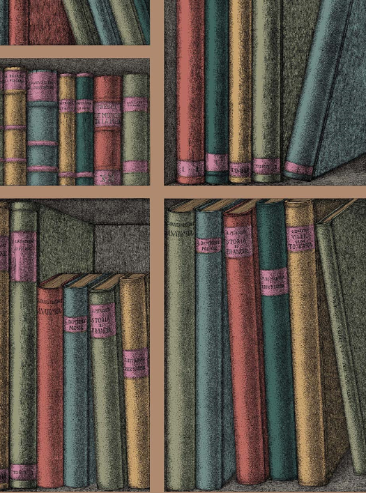 EX LIBRIS Wallpaper sample - Milk Concept Boutique