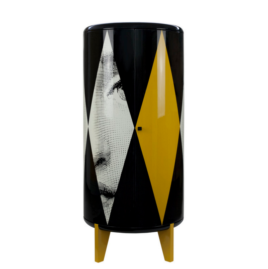 Fornasetti Cilindro cabinet Rombolina colour - Milk Concept Boutique