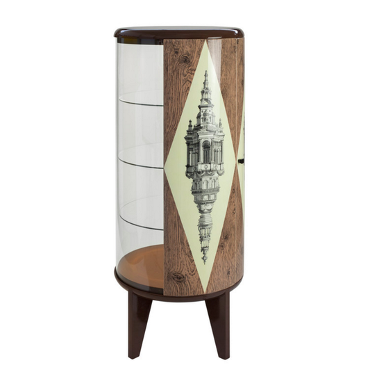 Fornasetti Cilindro window cabinet Cuspide colour - Milk Concept Boutique