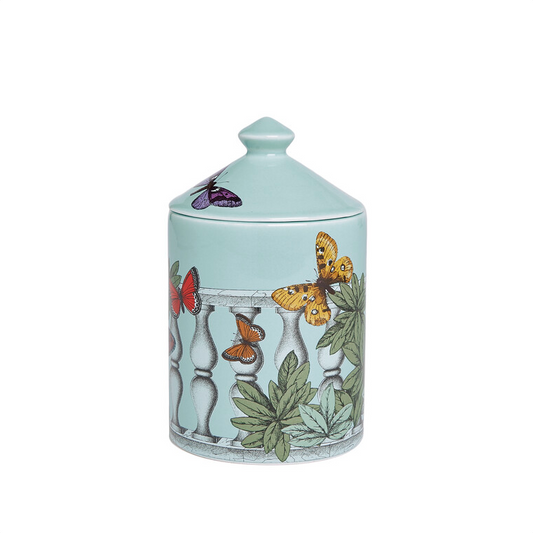 Fornasetti SE POI Scented candle - Décor Farfalle e balaustra - Fragrance Giardino Segreto - Milk Concept Boutique