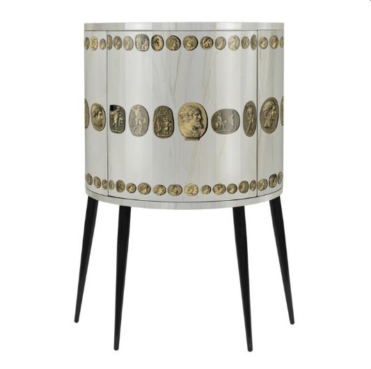 Fornasetti Consolle Cammei Gold on Ivory Marble - Milk Concept Boutique